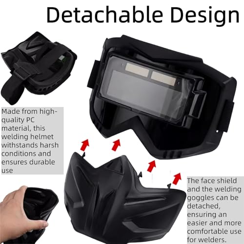 Welding Helmet with Detachable Face Shield