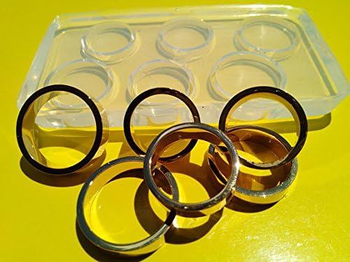 Miniatura 6 de Molde multianillo unisex de silicona transparente. 6 piezas. Tamaños 7,8,9,10,11,12 (C-2)