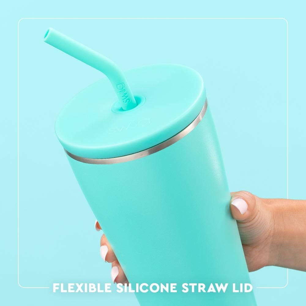 Swig Life 32oz Straw Tumbler, Travel Coffee Tumbler with Lid, Cup Holder Friendly Travel Coffee Mug, Stainless Steel, 32 oz Reusable Insulated Coffee Mug (Saturdays In Clemson) - Image 5