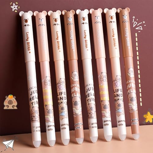 CHENBOOW Gel-Radierstifte,8 Stück Radierbarer Kugelschreiber,Tintenroller Radierbar,Radierbarer Kugelschreiber Stifte Set,Radierbarer Tintenroller,Erasable Pen Set,für Schul Bürobedarf