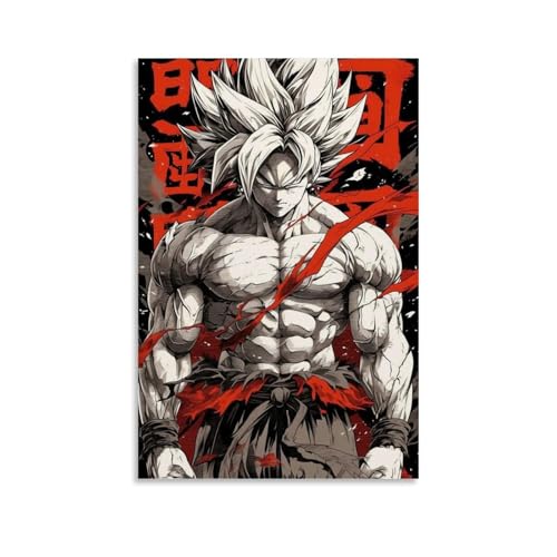 BIRCHTREES Pósteres de Dragon Ball, películas y dramas de televisión, pósteres creativos para decoración de pared, arte estético para el hogar y la oficina, 20 x 30 cm, estilo sin marco