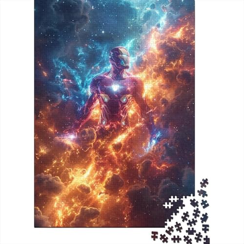 Iron Man Rompecabezas para Adultos 1000 Piezas Rompecabezas para AdultosRompecabezasDesafío A Los Juegos De PuzzleAdecuado para Todos Los Adultos Y Niños 1000pcs (75x50cm)
