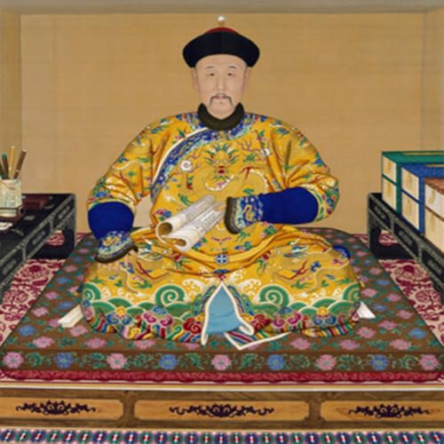 Portrait Zhao Kuangyin 50x50cm pour sublimer un mur blanc vide avec de l'art mural vintage