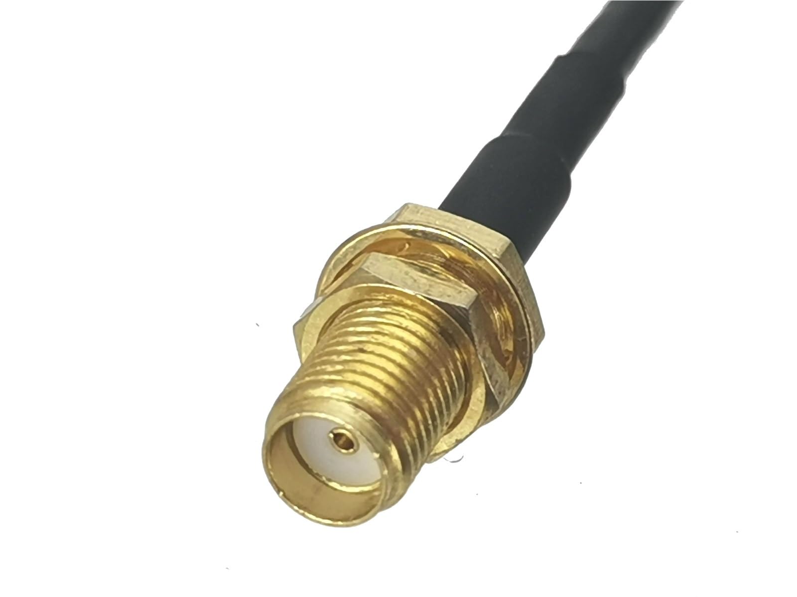 Connettori RG174 SMA maschio a connettore femmina, connettore per paravento, cavo ponte coassiale, 1 pezzo (20in / 50 cm)