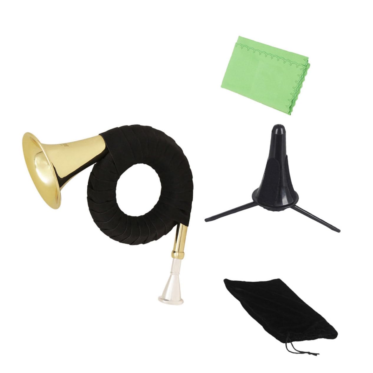 SUPVOX Assorted Color Lacquer Gold Plate French Horn Professional Brass Instrument for Wind Musicians