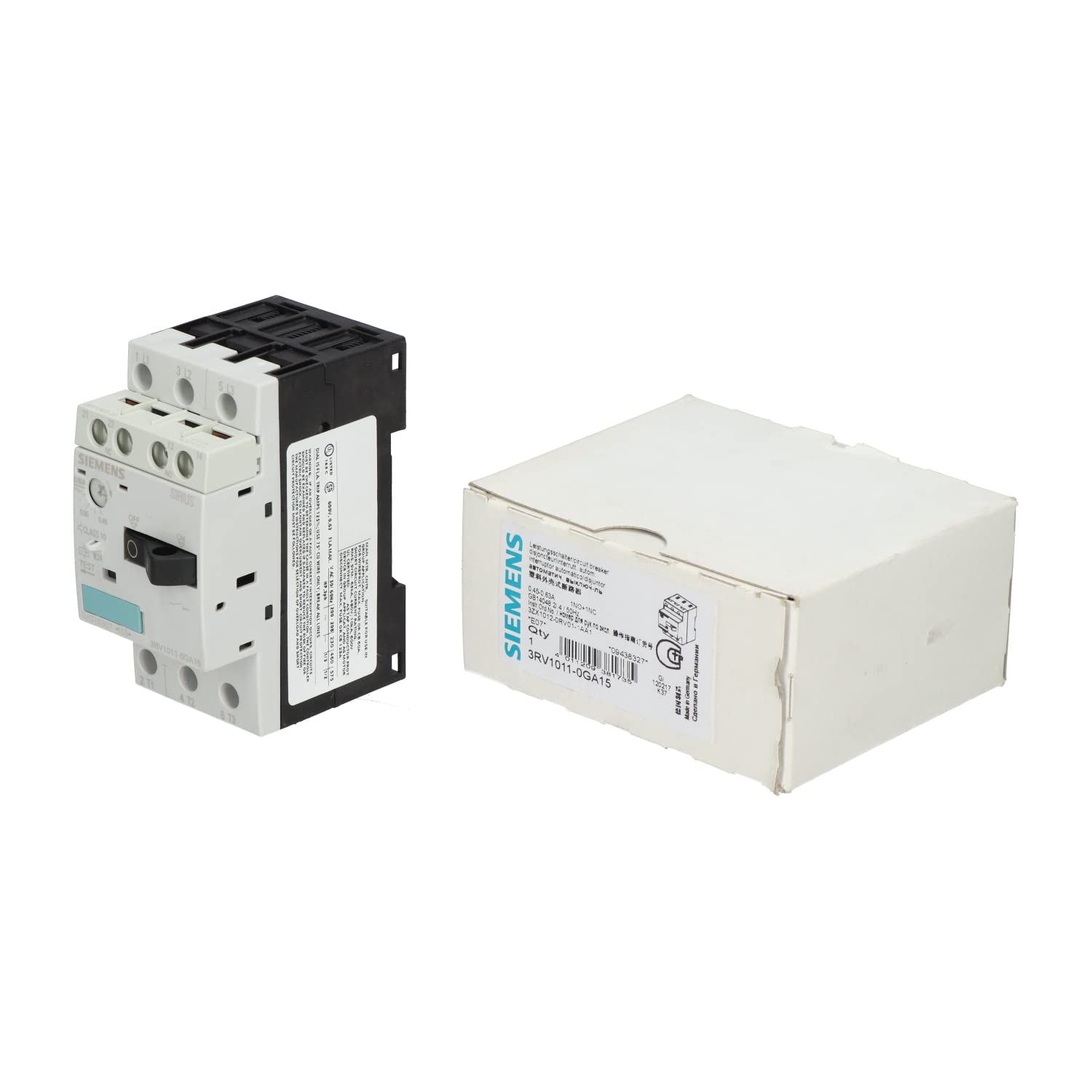 Interrupteur automatique Siemens 3RV1 protège contre les surcharges