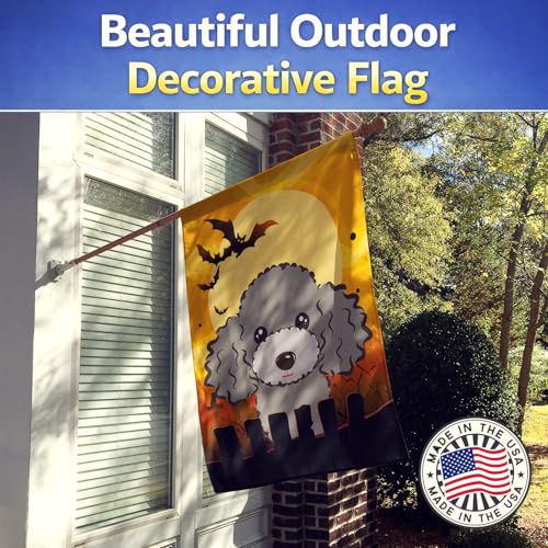 Drapeau Caniche Gris Argenté Halloween pour Rénover sa Déco Extérieure - 4