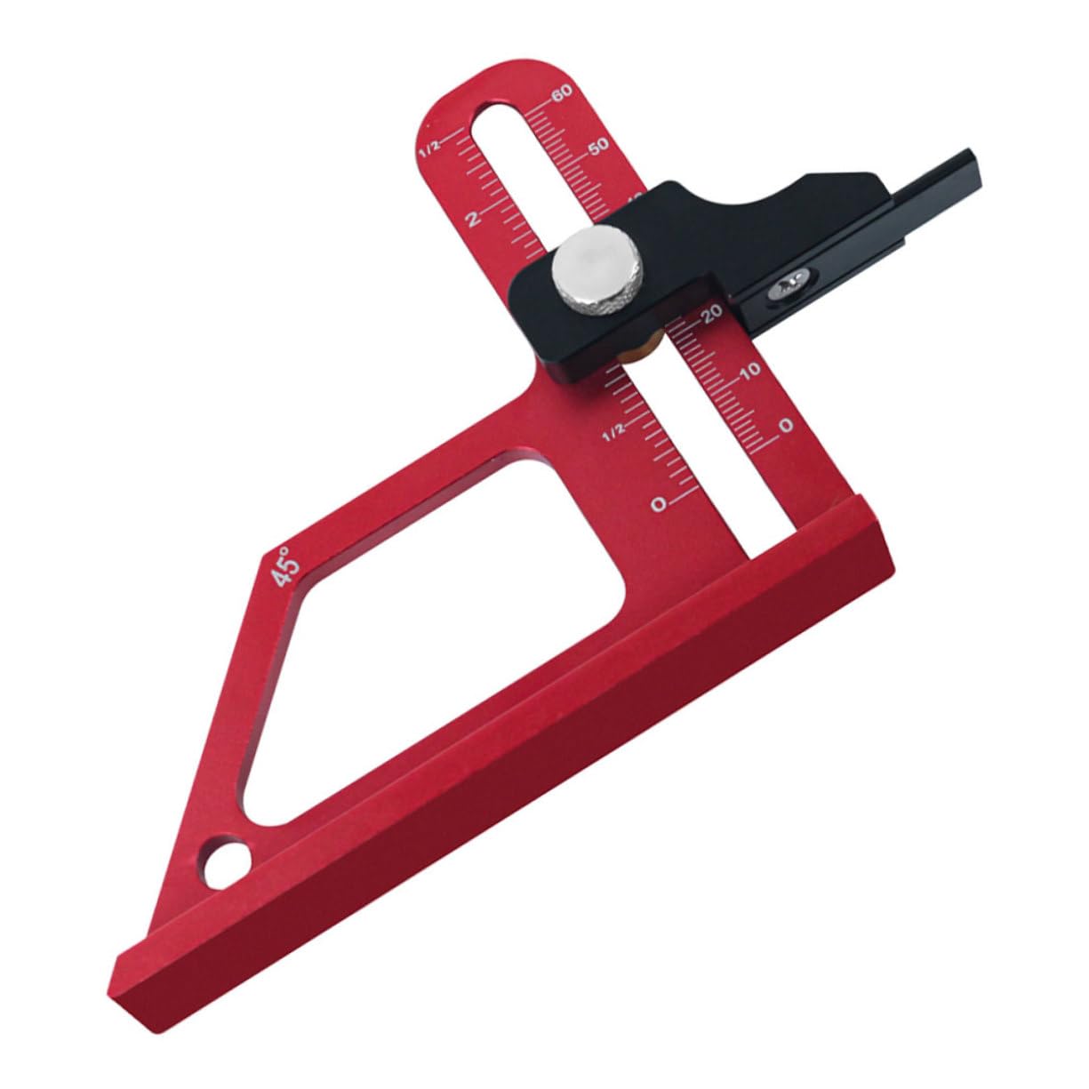 HOLIDYOYO Woodworking Depth Gauge Aluminum Alloy Step Depth Tool Lightweight for Woodworkers