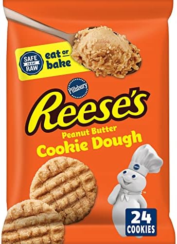 Pillsbury Ready To Bake Refrigerated Reese's Peanut Butter Cookie Dough, 24 ct., 16 oz.