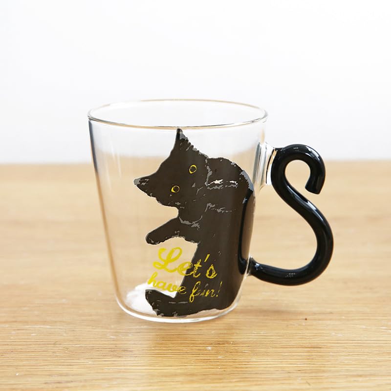 Kedi Figürlü Sevimli Kahve Fincanı Süt Çay Kahve Bardağı Kupa Isıya Dayanıklı Cam Fincan Kuyruk Kolu Kedi Fincan Hediyelik