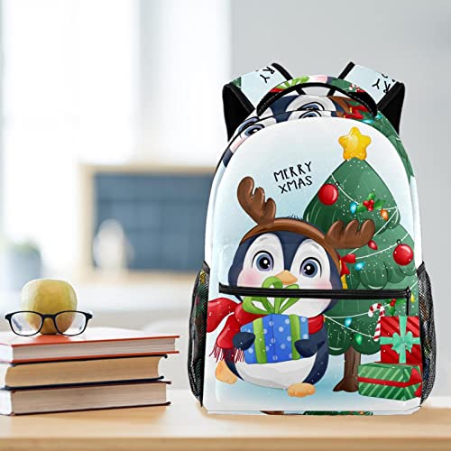 Mochila para portátil de pingüino navideño ideal para viajes urbanos y oficina 6