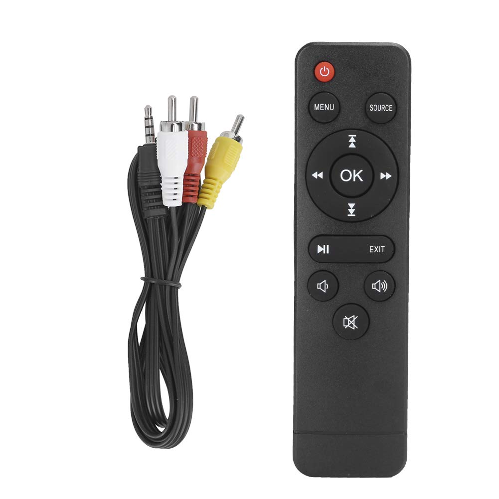 Proiettore per Esterni, videoproiettore 1080p Full HD ad Alta Definizione Dimensioni di proiezione da 20-80 Pollici con Telecomando per l'home Theater(#2)