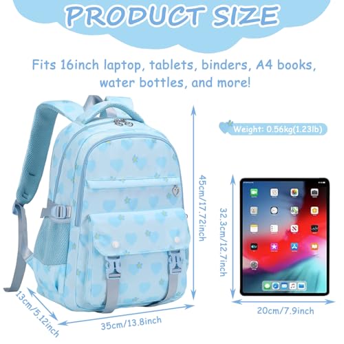Joyfulife Girls Backpack for School Water Resistant Kids Backpack School Bags Teen Girls Bookbag for Primary Elementary Middle Student2