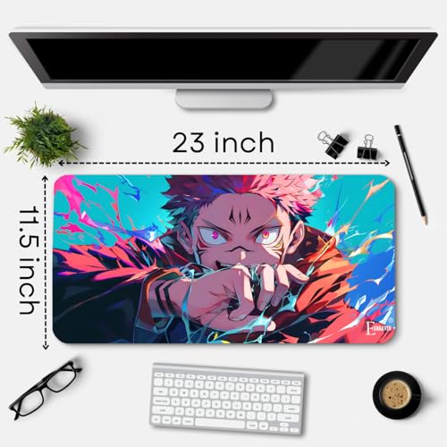 Image of Anime fearturing Large Gaming Mouse Pad, Extended Desktop Mat, 58 x 28 cm (DS 19)