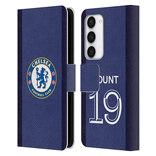 Carcasa Samsung Galaxy S23 5G de cuero tipo libro oficial Chelsea FC diseño Mason 2020/21