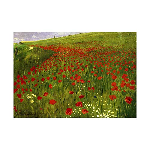 Wee Blue Coo Painting Merse Meadow With Poppies 12x16 Wall Art Print