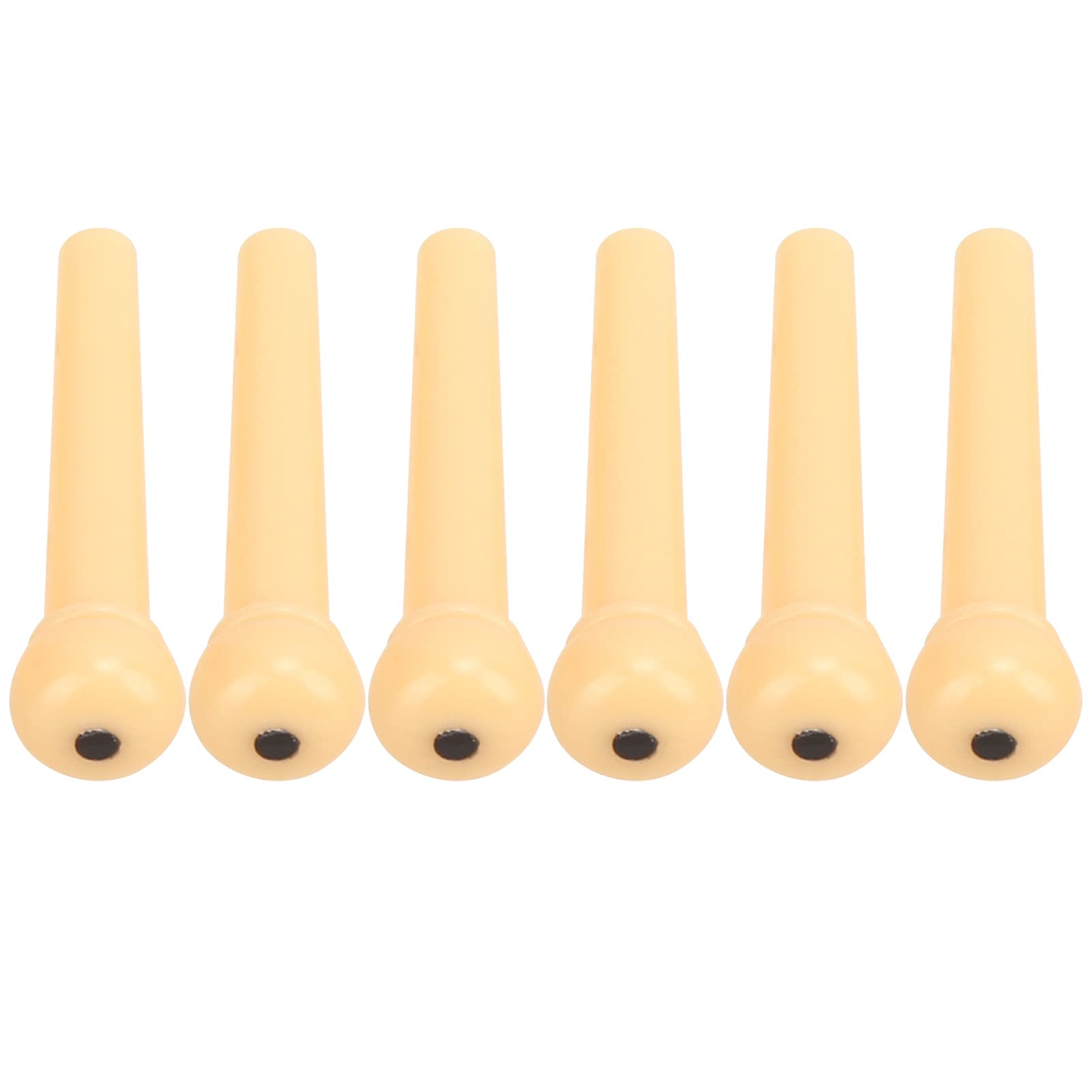 Miskall Acoustic Guitar Pins, Acoustic Guitar Bone Bridge Pins, Pegs Guitar Bone Saddle Nut Guitar Parts Replacement Tool Accessory