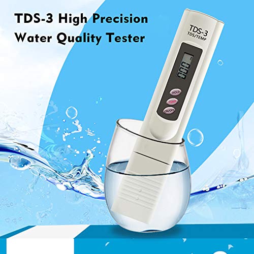 Ajcoflt Verificador da qualidade da água TDS portátil Pen Tester Medidor de LCD digital de alta prec