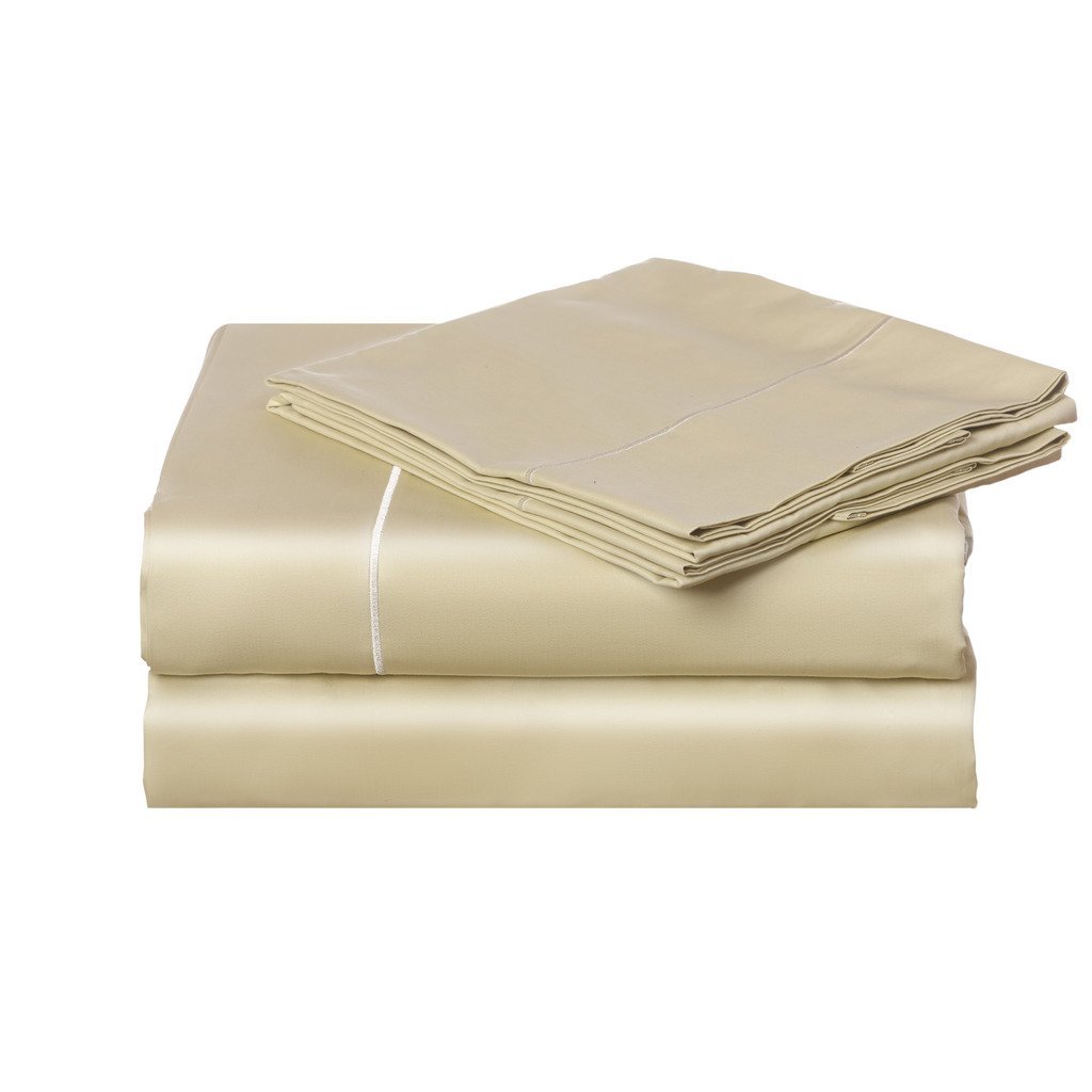 Luxury Designs 600 Thread Count Bedspread 100% Egyptian Cotton Sheet Set Hemstitch 4 Piece Luxurious, Comfortable, Highest Quality Bedding Sateen Weave - Full, Sage