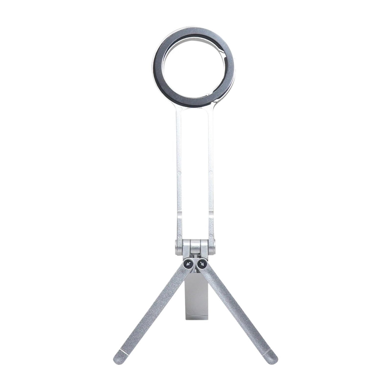 Supporto Magnetico For Telefono, Compatibile Con Smartphone Universali | Staffa multifunzione portatile con design sospeso a moschettone for escursioni e attività all'aperto(Silver)