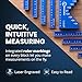 Blockcision Setup Blocks Woodworking Tools - Height Gauge Block Set with Easy Block, Precision Ruler-Marked Bars and Case - Aluminum Setup Bars for Router and Table Saw Accessories (16 Blocks)