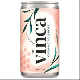 Vinca – Organic Canned Pale Rosé Wine, Delicate & Refreshing, Portable & Eco-Friendly, 187ml Multi-Pack of 6 Vinca - Organic Canned Pale Rosé Wine, Delicate & Refreshing, Portable & Eco-Friendly, 187ml Multi-Pack of 6 – Vinca