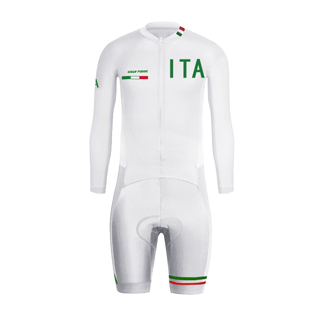 UGLY FROG Abbigliamento Triathlon Uomo Tuta Triathlon Uomo per MTB Body Triathlon Skinuit with Gel Pad per Nuoto/Corsa/Ciclismo