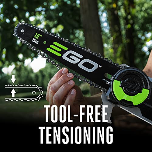 EGO Power+ Pole Saw, Cordless Electric Pole Saw for Tree Trimming with Telescopic LED Cut Line Indicator, Includes 56V 2.5Ah Battery and Charger - PS1001