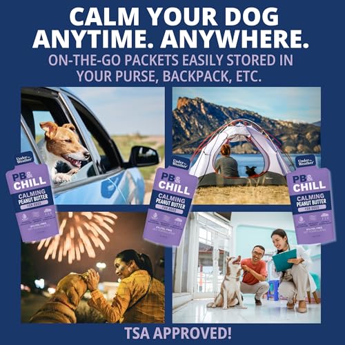 Under the Weather Pet PB & CHILL Dog Peanut Butter Dog Treats | Vet-Formulated 100% Natural and Tasty Calming Treats for Dogs | Promotes Calmness and Relieves Anxiety for Dogs | 1 Oz - Pack of 6 - Thumbnail 7