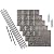 FASÄDE Traditional Style/Pattern 4 Decorative Vinyl Backsplash 15 sq ft Kit in Galvanized Steel