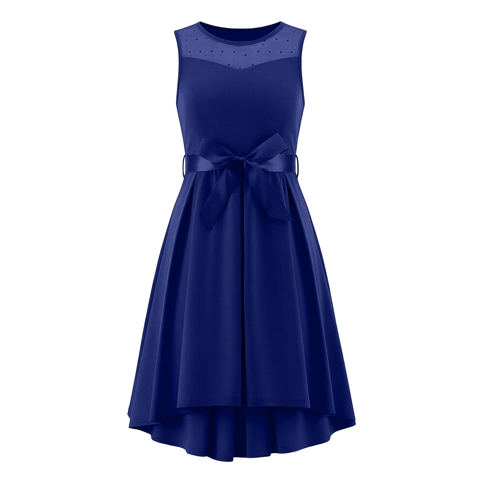 Robe d'été sans manches pour fille - Style décontracté et tendance - Pour mariage, anniversaire, demoiselle d'honneur