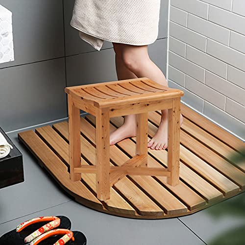 Banc de douche d'angle antidérapant sécurisé pour seniors et femmes enceintes