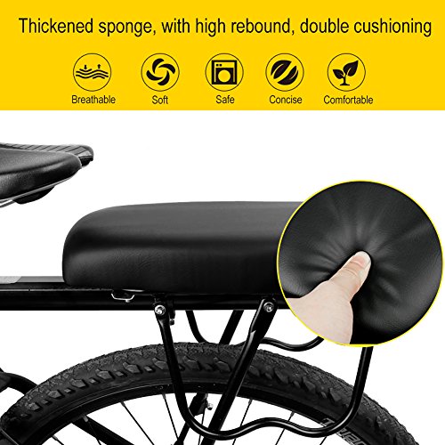 image for TOPCABIN Bicycle Manned Cushion Mountain Bike Back Shelf Seat Cushion 