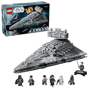 LEGO Star Wars Imperial Star Destroyer Building Toy - Build & Display Set for Boys & Girls, Ages 10+ - Gift for Birthdays - Star Wars Darth Vader & 6 Minifigure Toys - 75394