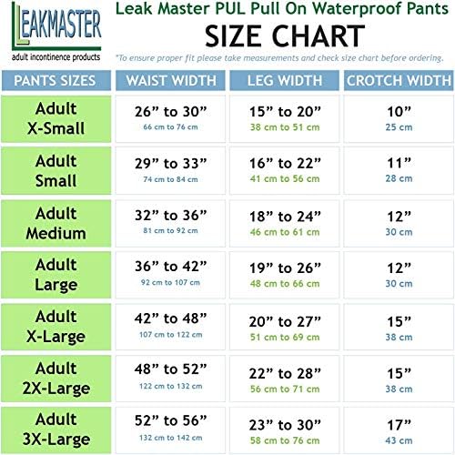 LeakMaster Adult PUL Waterproof Pants - Soft, Quiet, Breathable, Durable Adult Plastic Pants. Generous Cut/Fit for Use with Cloth Diapers - White, Large Best Fits 36-42 Inch Waist (1 Pack) image 5