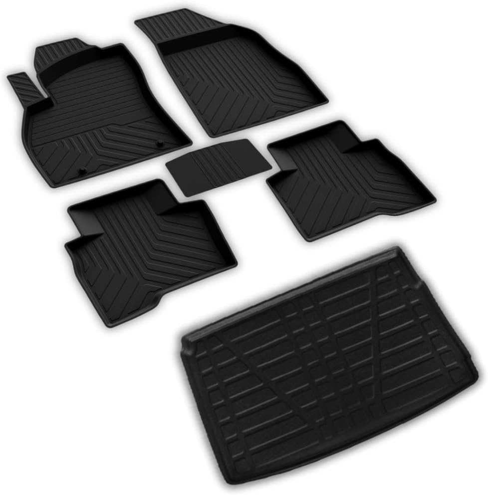 ferrous autoaccessories Peugeot Bipper Combi ile Uyumlu 4D Paspas ve Halı Bagaj 3D Bagaj Havuzu 2008 ve Üstü