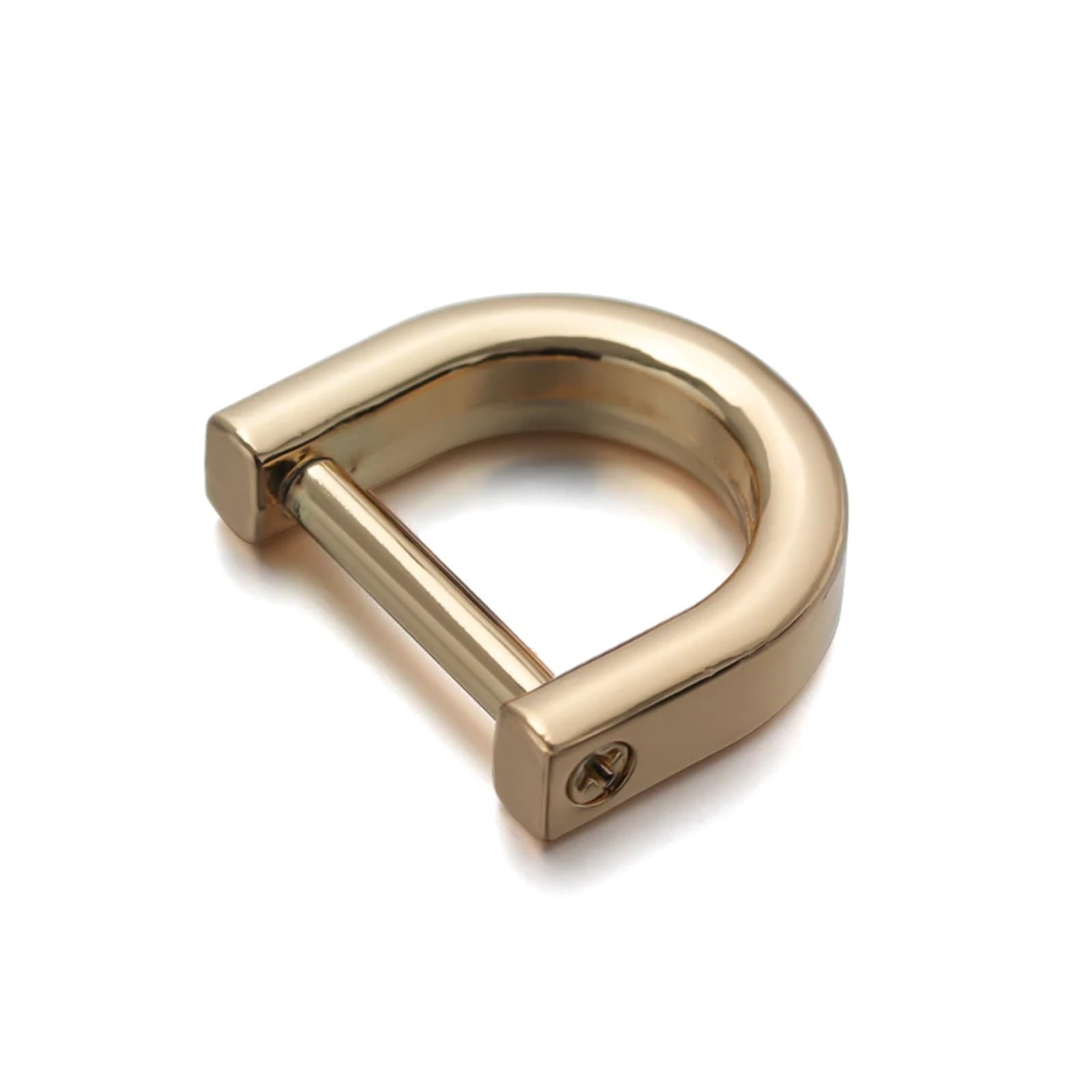 Protezioni angolari in metallo, 60/150 pezzi, staccabili, con anello a D, con fibbia ad anello a D, per tracolla, tracolla, maniglia e tracolla (oro, 60 pezzi, 19 mm)