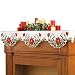 Christmas Poinsettia Fireplace Mantel Scarf