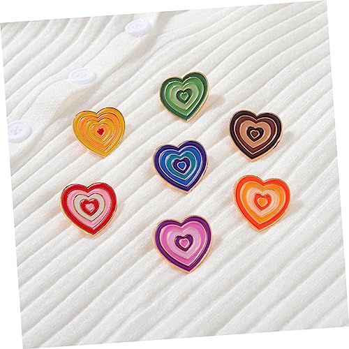 Broche de solapa mama con corazón de arco iris como tierno recuerdo de aleación 4