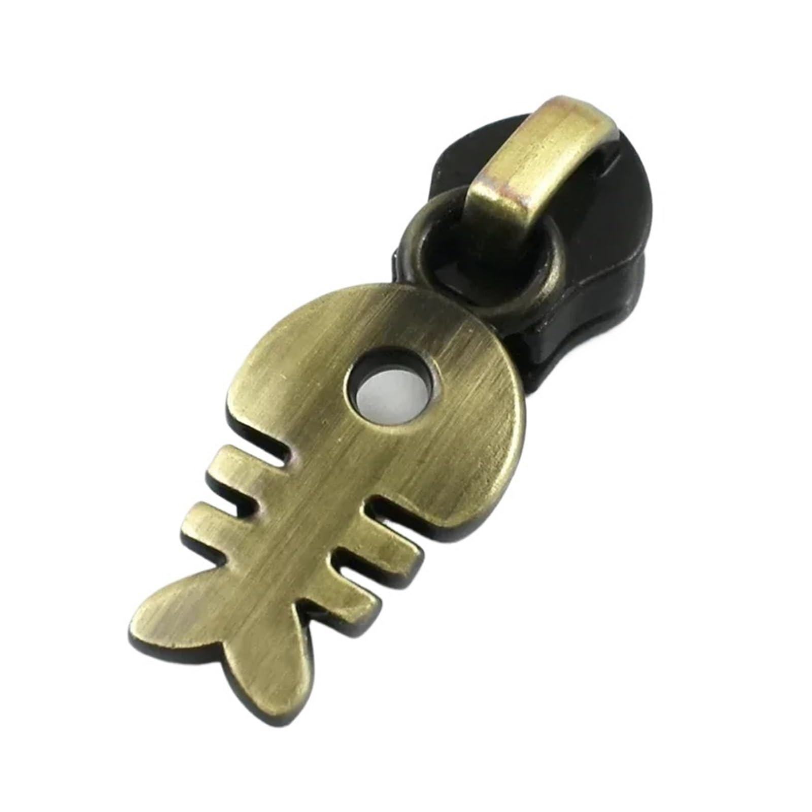 10 Cursori for Cerniere 5# for Borse for Indumenti Con In Nylon, Sostituiscono I Kit Di Riparazione Della Testa Dell'estrattore Accessori Hardware Fai Da Te(XP071-Brass)