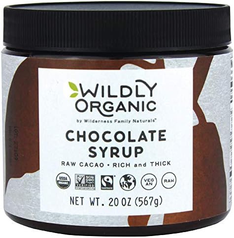 Wildly Organic Chocolate Syrup - Certified Organic Vegan Fair Trade Non-GMO Kosher - 2 Ingredient - 20 Oz.