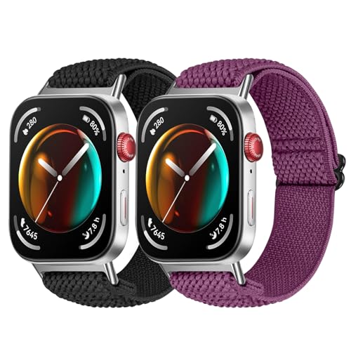 Pack 2 Bandas Nylon Elásticas Compatibles Huawei Watch Fit miniatura 1