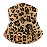 ネックウォーマー フェイスマスク ヒョウ柄 個性的 ブラウン ヘッドバンド 多機能 バンダナ 防寒 防風 埃よけ 花粉症に対策 釣り サイクリング スキー 登山 マスク 秋冬用 男女兼用 フリーサイズ