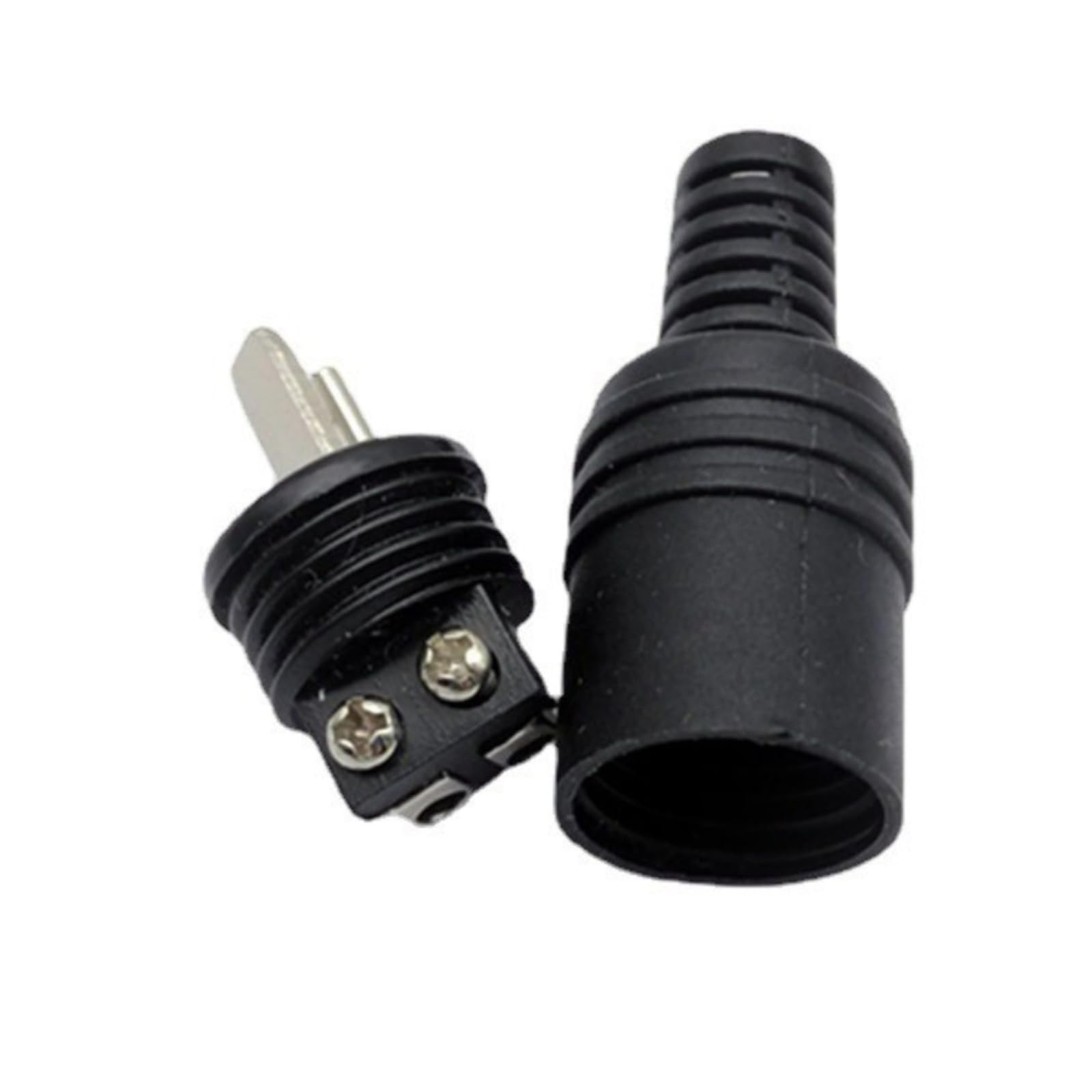 CubePlug Lot de 2 fiches de câble Hi-Fi mâles DIN à 2 broches avec bornes à vis sécurisées pour une intégrité du signal de qualité audiophile et une connectivité fiable [AV08]
