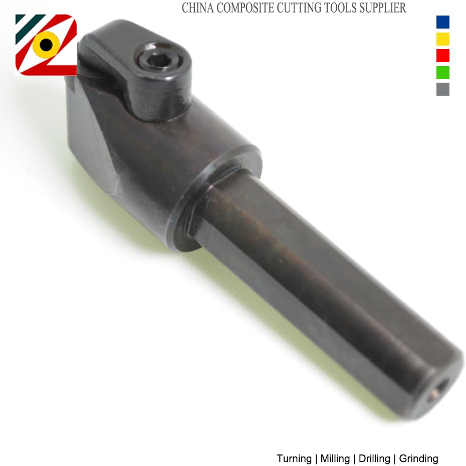 PCD PCBN CBN Round Inserts Tool Holder 12mmX70mm for RNGN120300(D12.7XT3.18mm or 1/2X1/8 inch) Lathe Turning Insert,Engine Cylinder Heads and Blocks Resurfacing Tool (M12E-MRDNN1203)