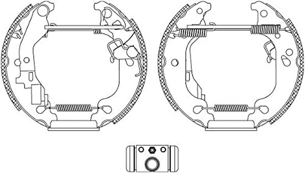 HELLA 8DB 355 004-751 Brake Shoe Set - R1105 - Brake System: Lockheed - for e.g. FIAT / ZASTAVA