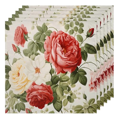 Servilletas de tela multicolor 20 x 20 pulg juego 6 miniatura 1