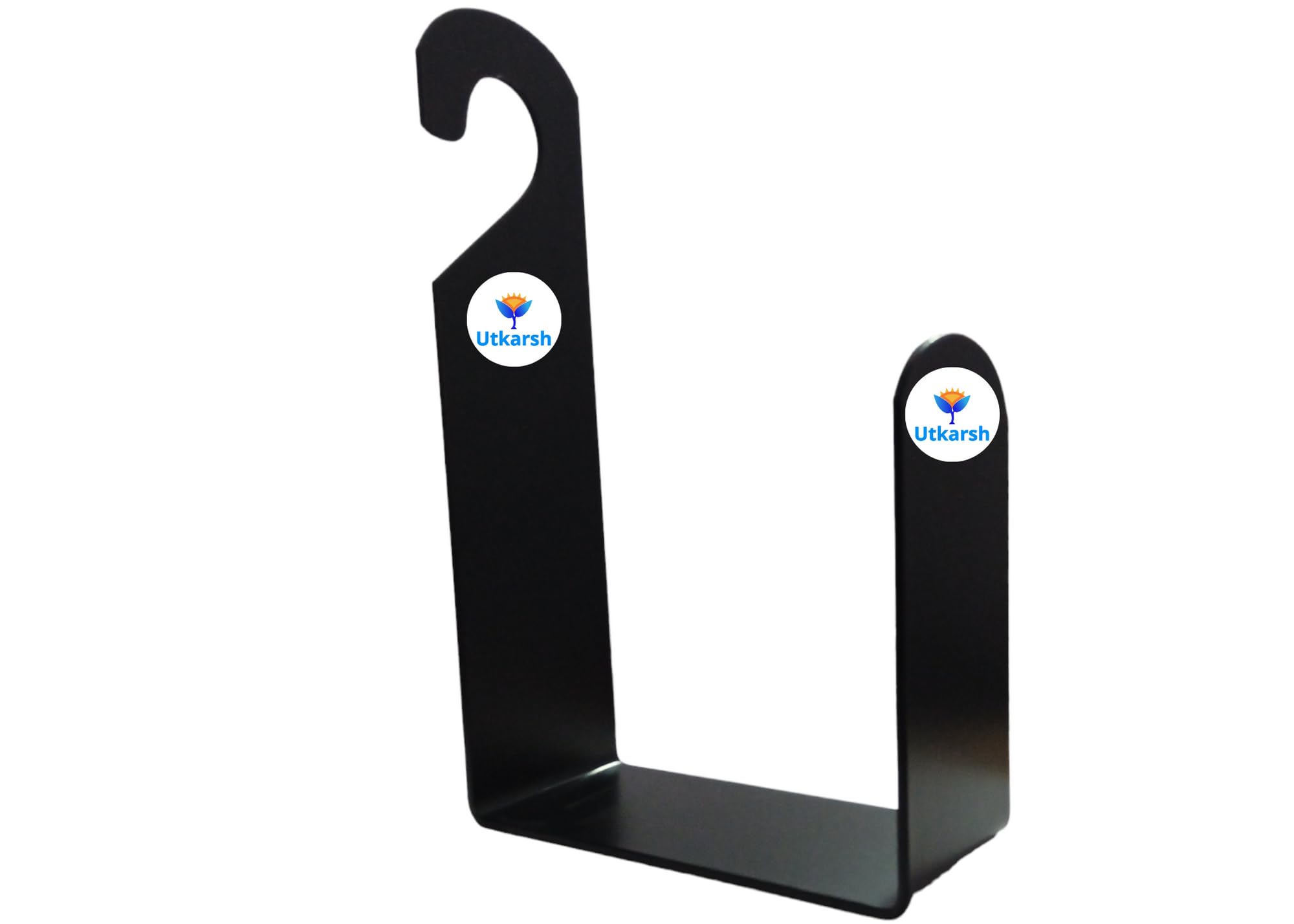 Utkarsh Heavy Duty Garden Iron Hose Holder/Hanger | Hang Anywhere with or without Wall-Mounting | Rust-Resistant Steel Hose Winding Reel | MS Garden Pipe Hook Holder In Black- Set of 1 (B0D4Z5D16B) Amazon Price History, Amazon Price Tracker