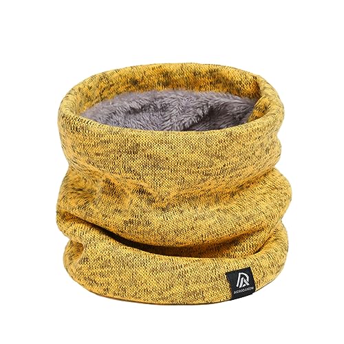 Schal herren Warme Loop Schal Loop Schal Schlauchschal Strickschal mit Fleecefutter Winter Verdickte Fleece Futter Winter Schal Warme Nackenwärmer für Herren und Damen...