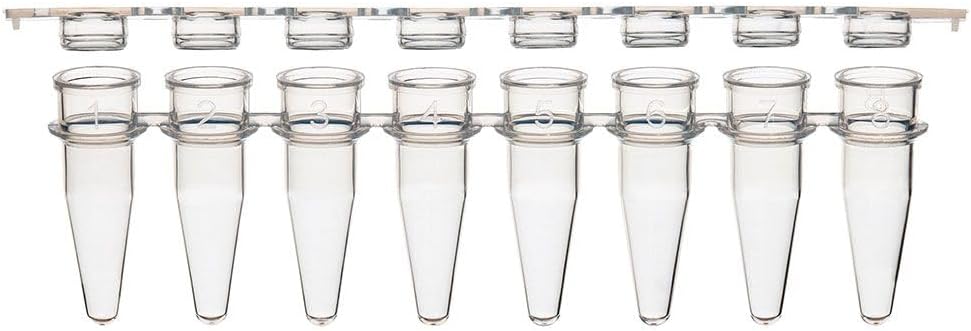 Extragene™ PCR Strip Tube 0.2 ml Clear Flat Caps Thin Wall, Strip of 8 Tubes, DNase/RNase Free Pk x 125 Strips